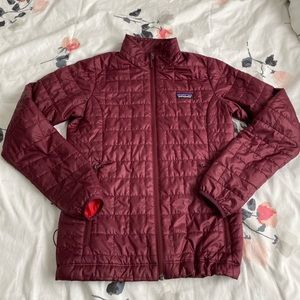 maroon patagonia nano puff